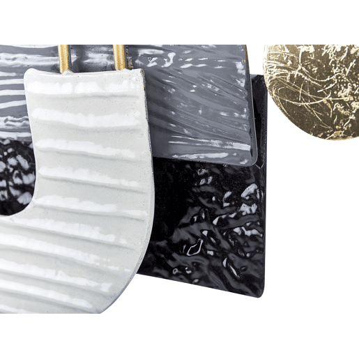 Decoração de parede LUTETIUM Metal 55 cm Preto