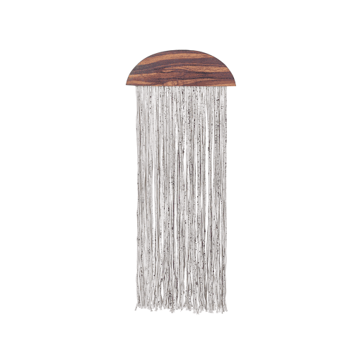 Decoração de parede ZIKIRIA Madeira de chopo 92 cm Castanho escuro