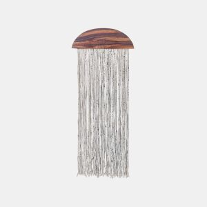 Decoração de parede ZIKIRIA Madeira de chopo 92 cm Castanho escuro