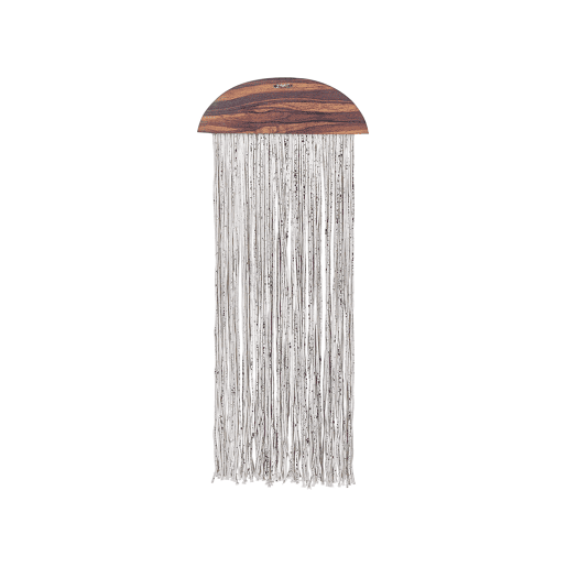 Decoração de parede ZIKIRIA Madeira de chopo 92 cm Castanho escuro