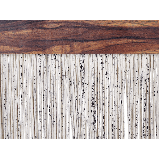 Decoração de parede ZIKIRIA Madeira de chopo 92 cm Castanho escuro