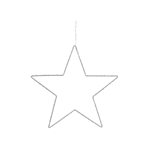 Conjunto de 3 decorações de parede com LED em forma de estrela KUNNARI