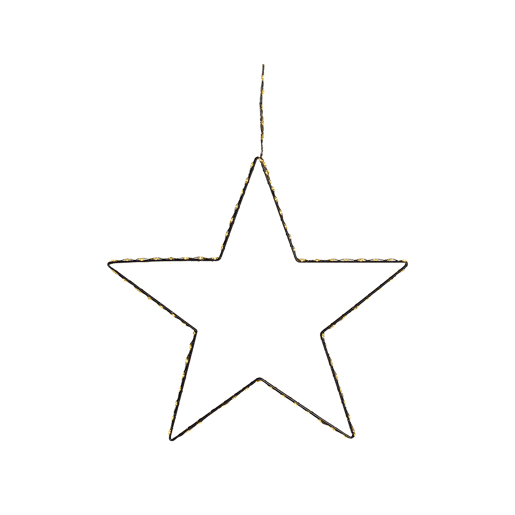Conjunto de 3 decorações de parede com LED em forma de estrela KUNNARI