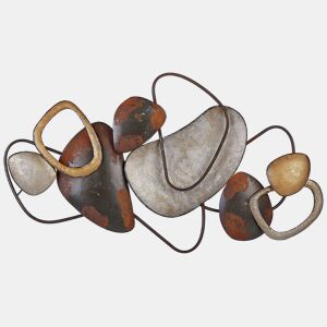 Decoração de parede COBALT Metal 50 cm Castanho