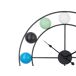 Beliani Reloj de pared REIDEN Beliani Reloj de pared REIDEN Multicolor