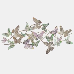 Decoração de parede Borboleta GALLIUM Metal 53 cm Multicolor