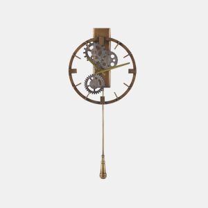 Relógio de parede MARCOTE 30 cm Metal Dourado