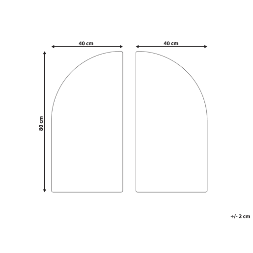 Decoração de parede OGAN 80 cm Preto