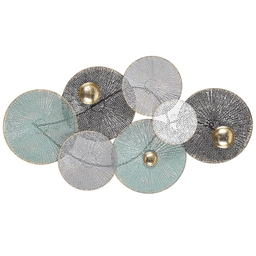 Decoração de parede POLONIUM Metal 49 cm Multicolor Decoração de parede POLONIUM Metal 49 cm Multicolor
