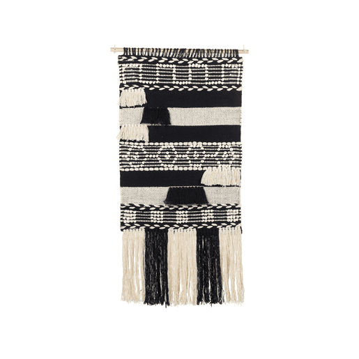 Decoração de parede em tecido MURIDKE Algodão 145 cm Creme