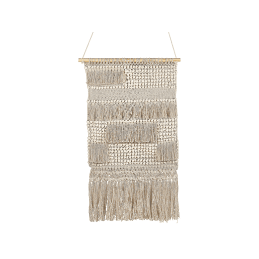 Decoração de parede em tecido GUJRAT Algodão 102 cm Creme