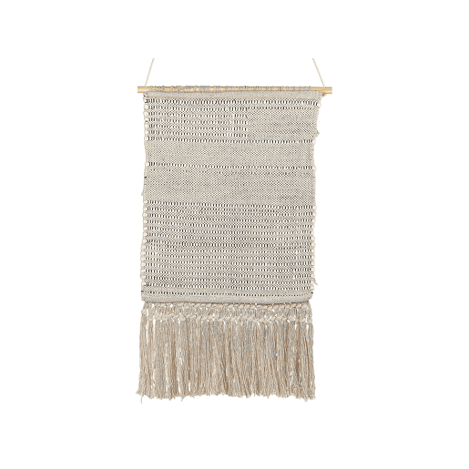 Decoração de parede em tecido GUJRAT Algodão 102 cm Creme