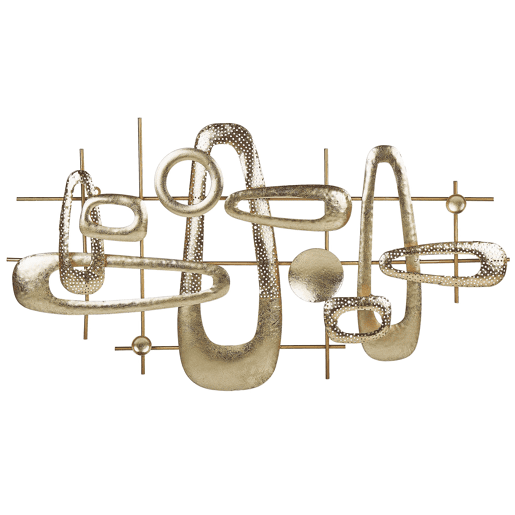 Decoração de parede MANGANESE Metal 50 cm Dourado