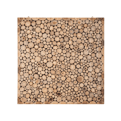 Decoração de parede TWIG Madeira de teca 85 cm Castanho claro