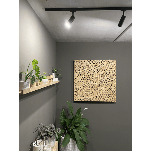 Decoração de parede TWIG Madeira de teca 85 cm Castanho claro