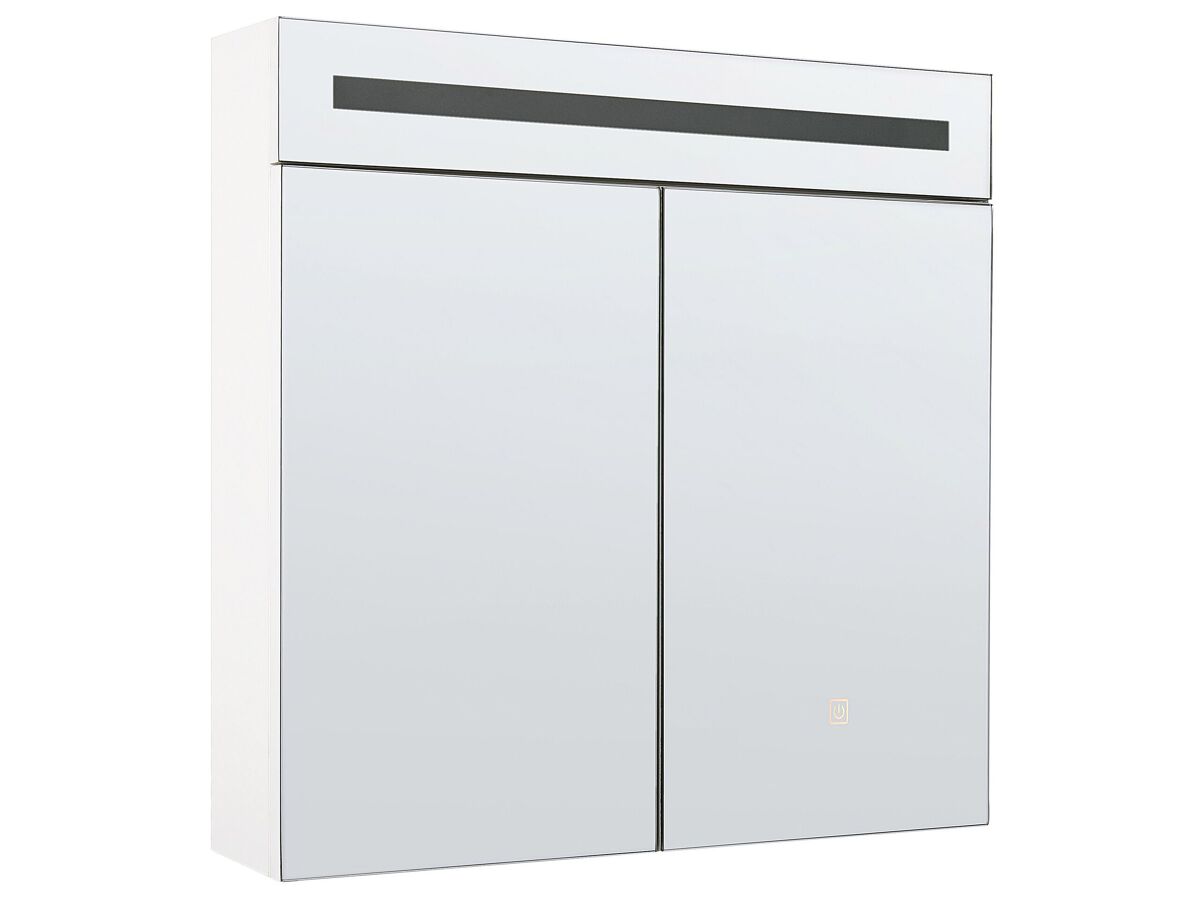 Beliani Mueble de baño con espejo Madera contrachapada JARAMILLO