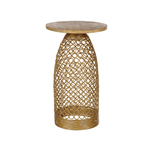 Mesa de apoio WAIHI Mangueira de mangueira Castanho