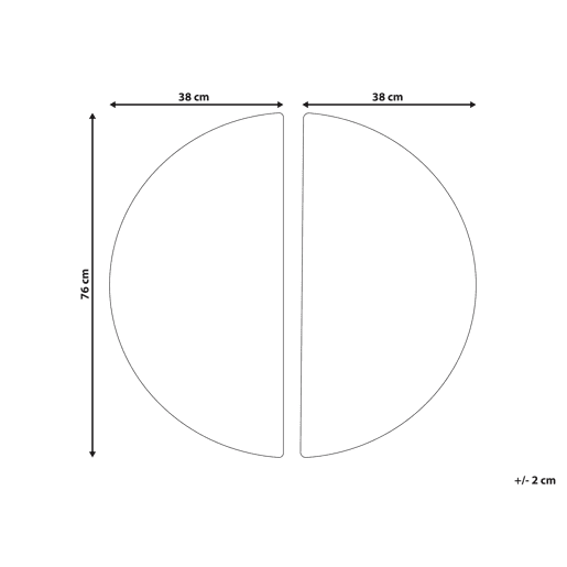 Beliani Decoração de parede MANDAU