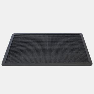 Acomoda Textil - Tapete de borracha antiderrapante rectangular para entradas. Tapete com espigões resistente e de fácil limpeza para interiores e exteriores (30x55 cm).