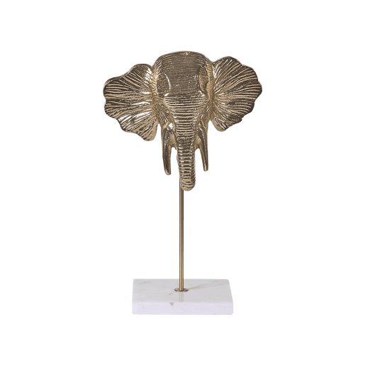 Acessório decorativo Elefante KASO Metal Dourado