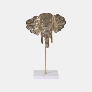 Acessório decorativo Elefante KASO Metal Dourado