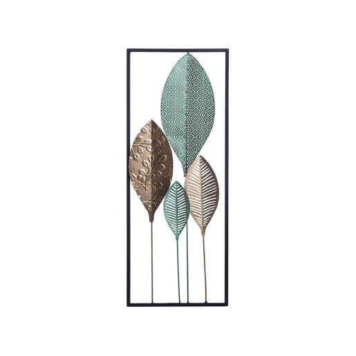 Decoração de parede Folha PLATINUM Metal 75 cm Multicolor