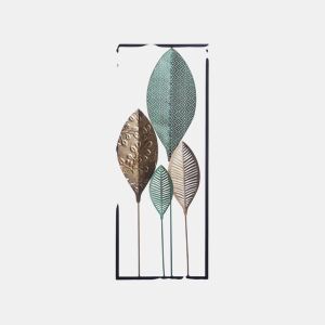 Decoração de parede Folha PLATINUM Metal 75 cm Multicolor