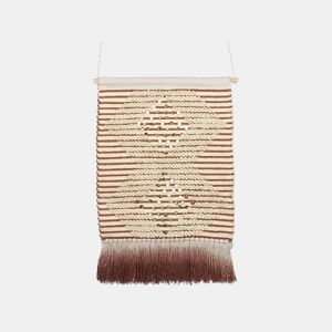 Decoração de parede em tecido SABO Algodão 75 cm Creme