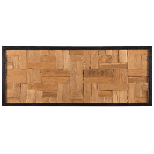 Decoração de parede TOLUCA Madeira de teca 40 cm Castanho