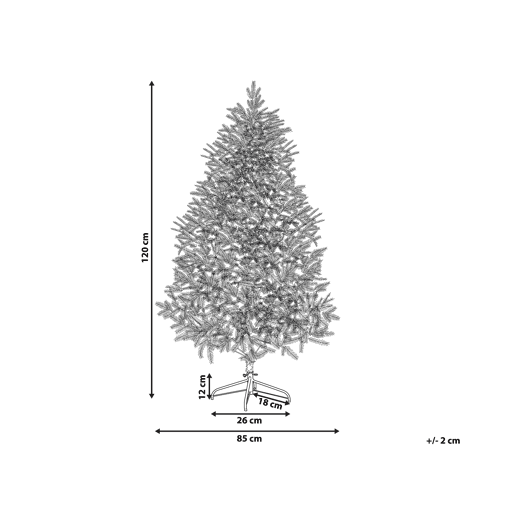 Árvore de Natal artificial com neve FORAKER 120 cm Branco Árvore de Natal artificial com neve FORAKER 120 cm Branco
