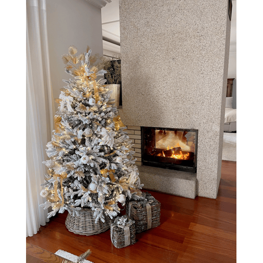 Árvore de Natal artificial com neve FORAKER 120 cm Branco Árvore de Natal artificial com neve FORAKER 120 cm Branco