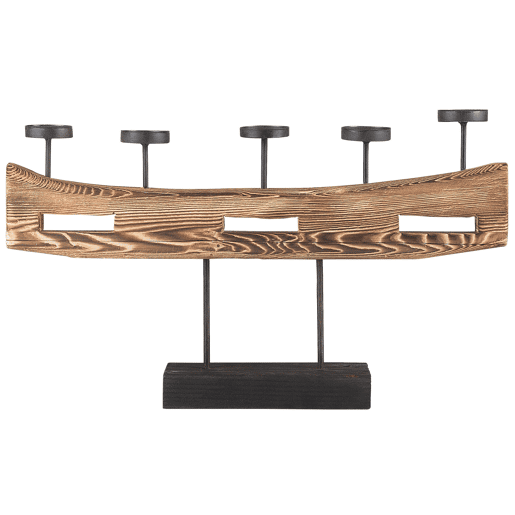 Candelabro GUATEMALA Pinho 36 cm Castanho