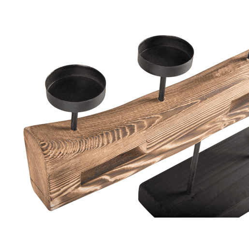 Candelabro GUATEMALA Pinho 36 cm Castanho