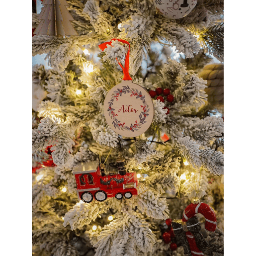 Árvore de Natal artificial com neve LED TATLOW 180 cm Verde