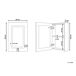 Beliani Mueble de baño con espejo Madera contrachapada CONDOR Beliani Mueble de baño con espejo Madera contrachapada CONDOR Blanco
