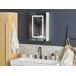 Beliani Mueble de baño con espejo Madera contrachapada CONDOR Beliani Mueble de baño con espejo Madera contrachapada CONDOR Blanco