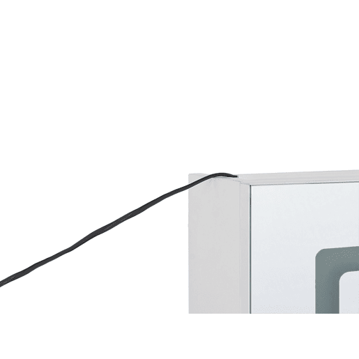 Móvel de casa de banho suspenso com espelho LED CONDOR 40 cm 60 cm Branco