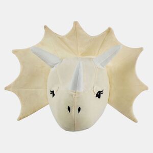 Decoração de parede para crianças Dinossauro REXX Algodão 29 cm Creme claro