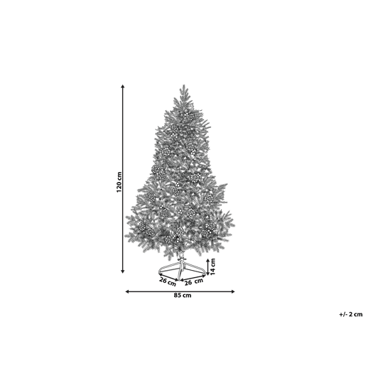 Árvore de Natal artificial LED PALOMAR 120 cm Verde escuro