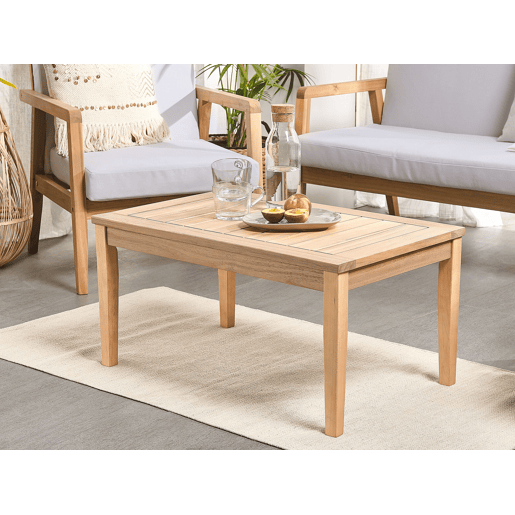 Conjunto de jardim com mesa 4 lugares PALLANO Madeira de acácia Taupe
