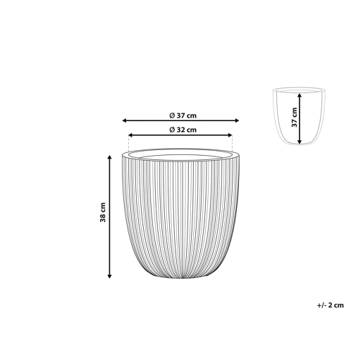 Vaso CHIOS 37 cm Creme