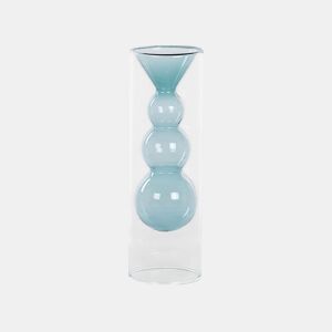 Jarro de flores KALOCHI Vidro 27 cm Turquesa