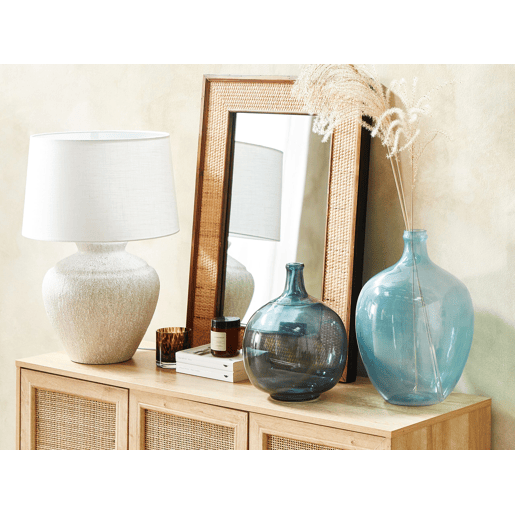 Jarro de flores ROTI Vidro 39 cm Azul claro