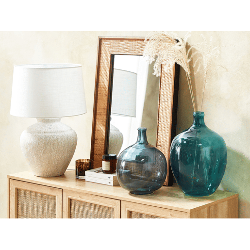 Jarro decorativo CHAPPATHI Vidro 31 cm Azul
