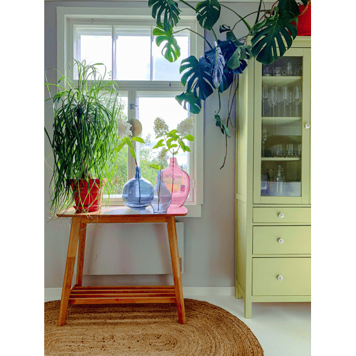 Jarro decorativo CHAPPATHI Vidro 31 cm Azul