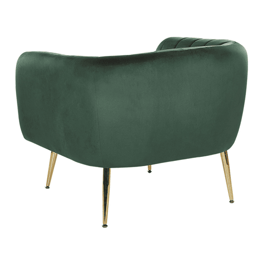 Poltrona LACONIA Veludo Verde escuro
