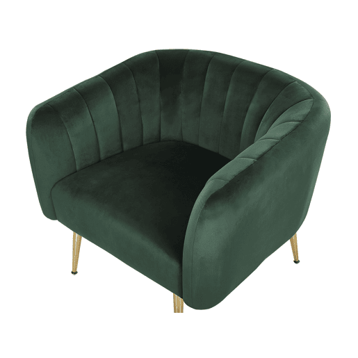Poltrona LACONIA Veludo Verde escuro