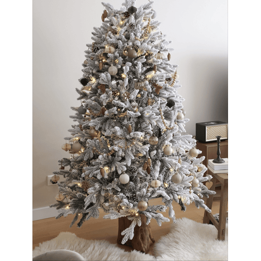 Árvore de Natal artificial com neve FORAKER 180 cm Branco