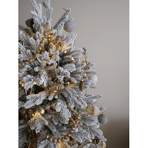 Árvore de Natal artificial com neve FORAKER 180 cm Branco