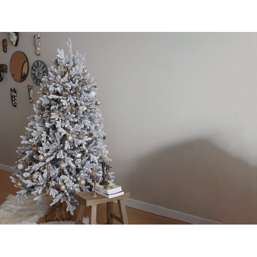 Árvore de Natal artificial com neve FORAKER 180 cm Branco